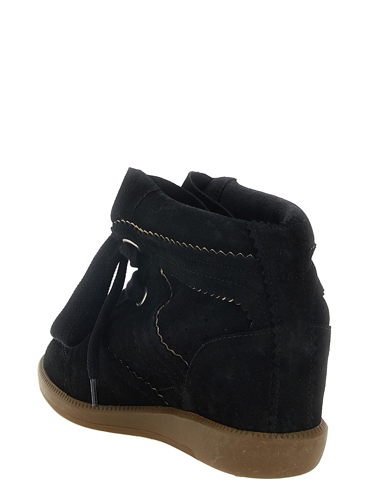 Isabel Marant Black Cowhide Wedge Women's Sandals