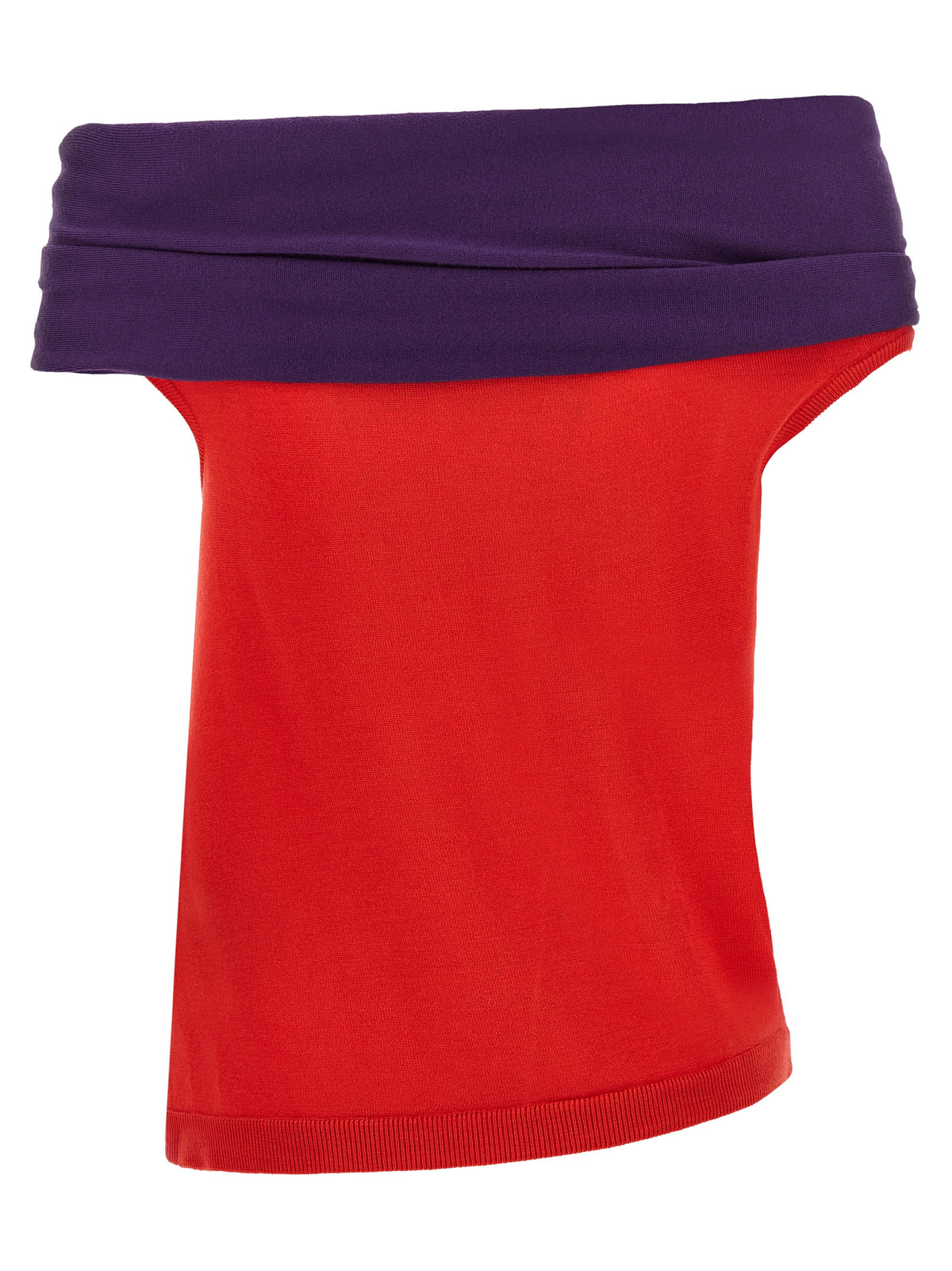 J.W.Anderson Red Wool Sleeveles Women's T-Shirt