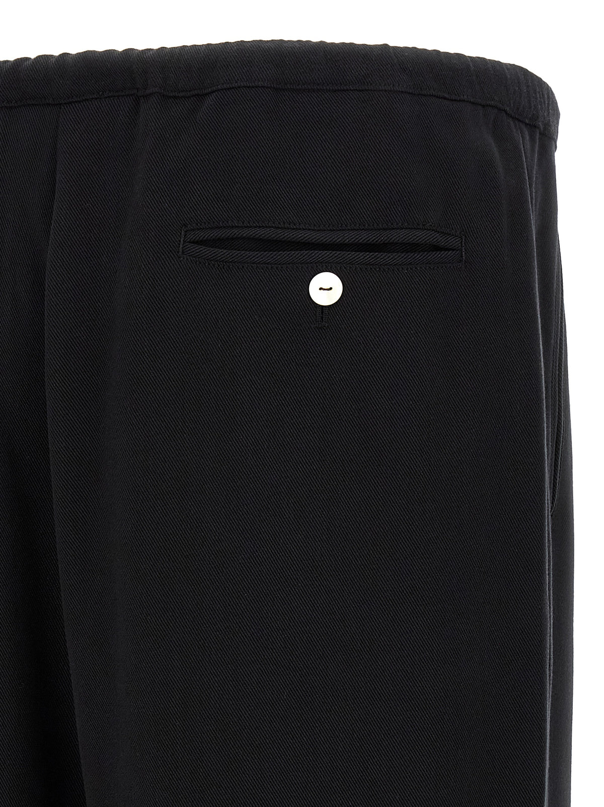 SECOND/LAYER Black Cotton-Like Casual Men's Pants