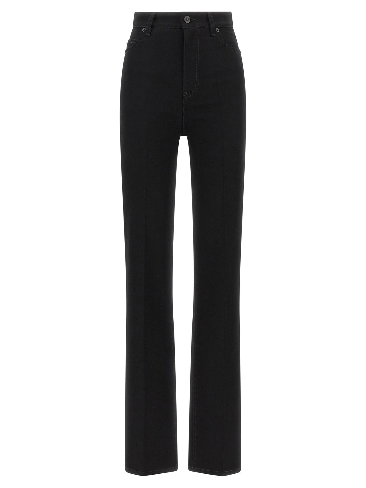 Balenciaga Black Elastane High-Waisted Women's Jean