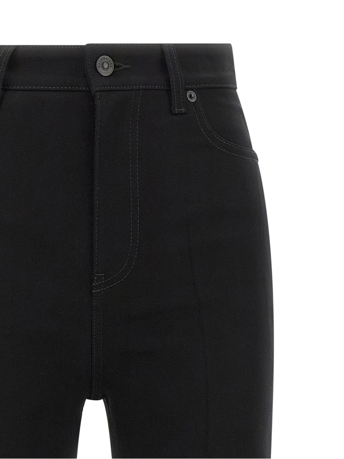 Balenciaga Black Elastane High-Waisted Women's Jean