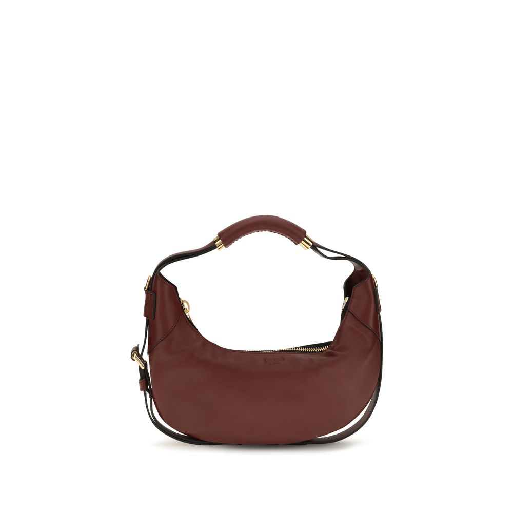 Moschino Bordeaux Calf Leather Bos Taurus Shoulder Women's Bag