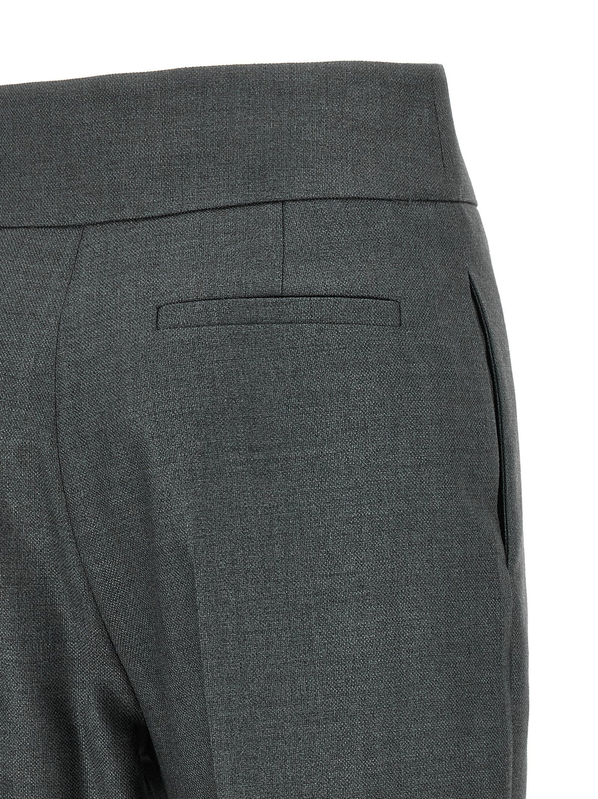 Valentino Garavani Gray Virgin Wool Dress Women's Pants