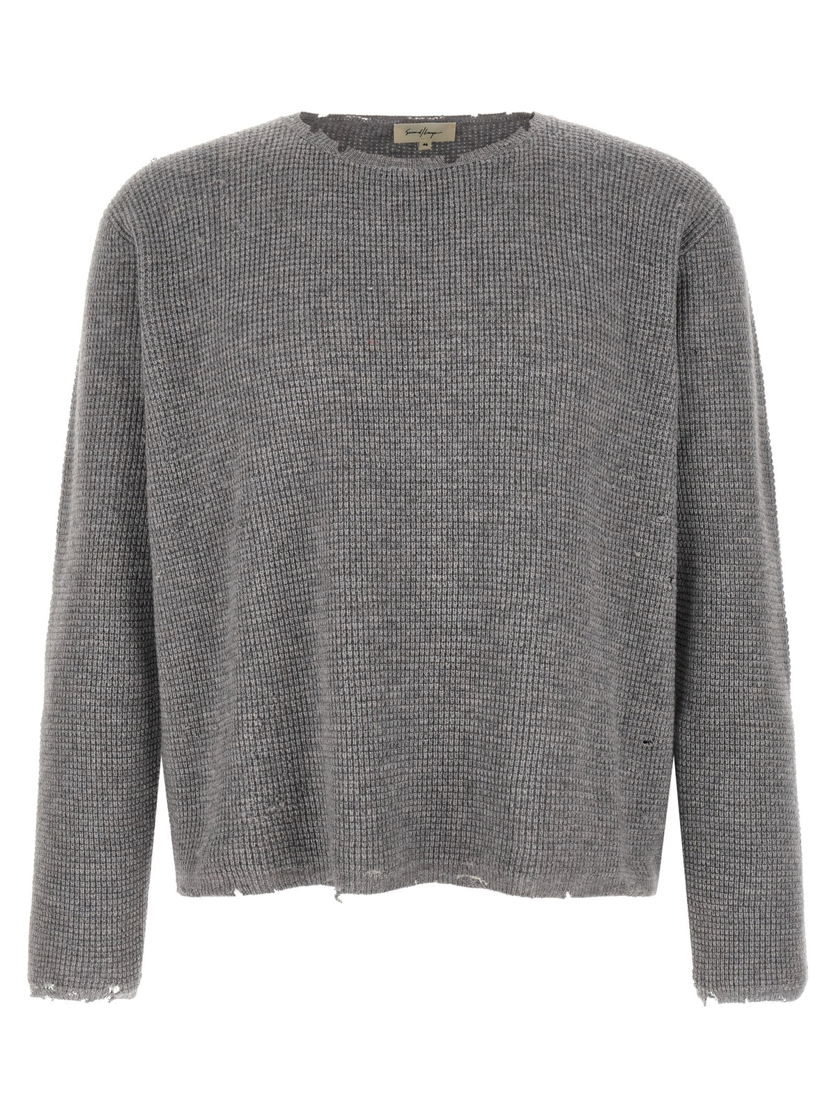 SECOND/LAYER Gray Wool Men's Cardigan