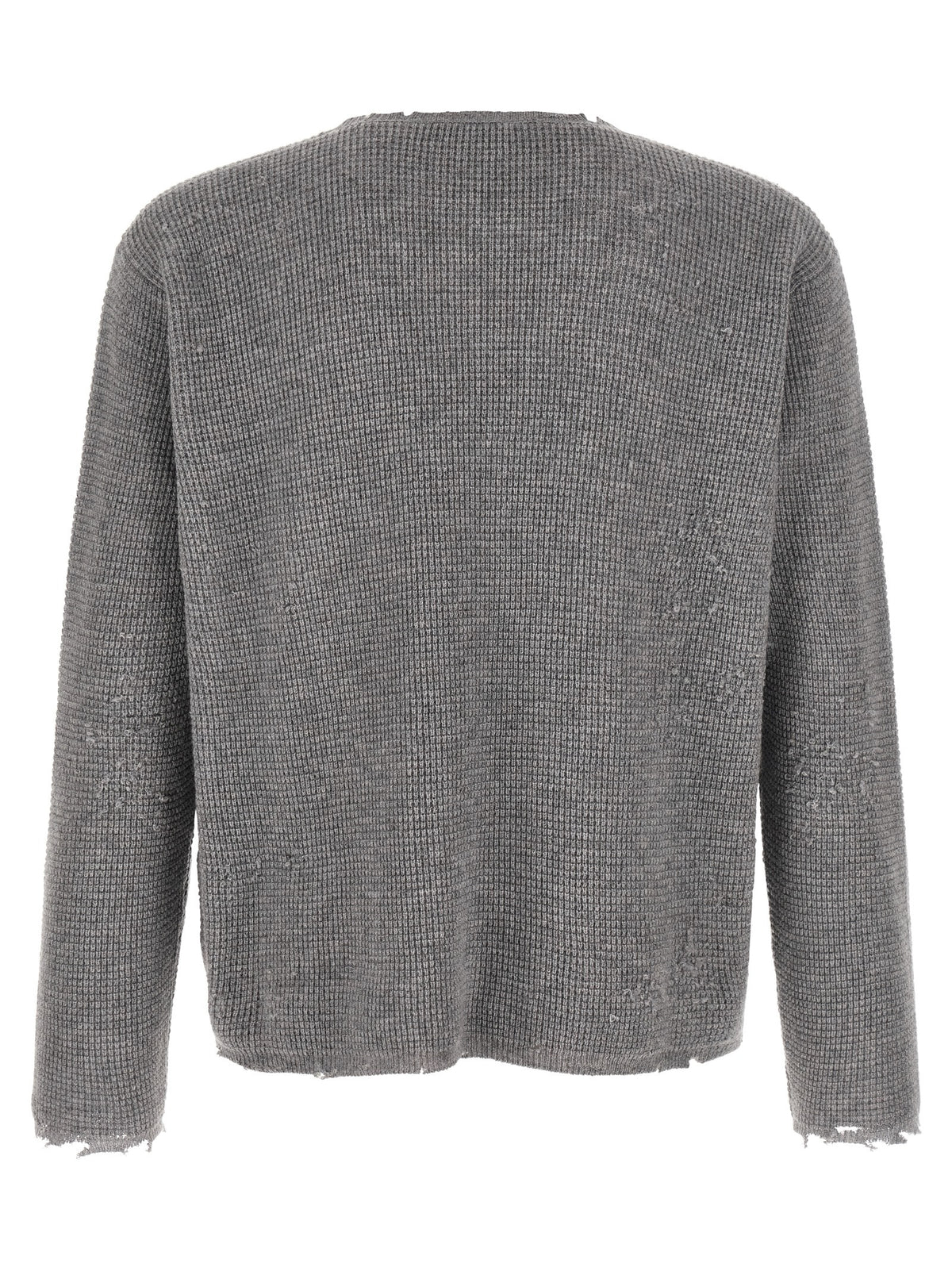SECOND/LAYER Gray Wool Men's Cardigan
