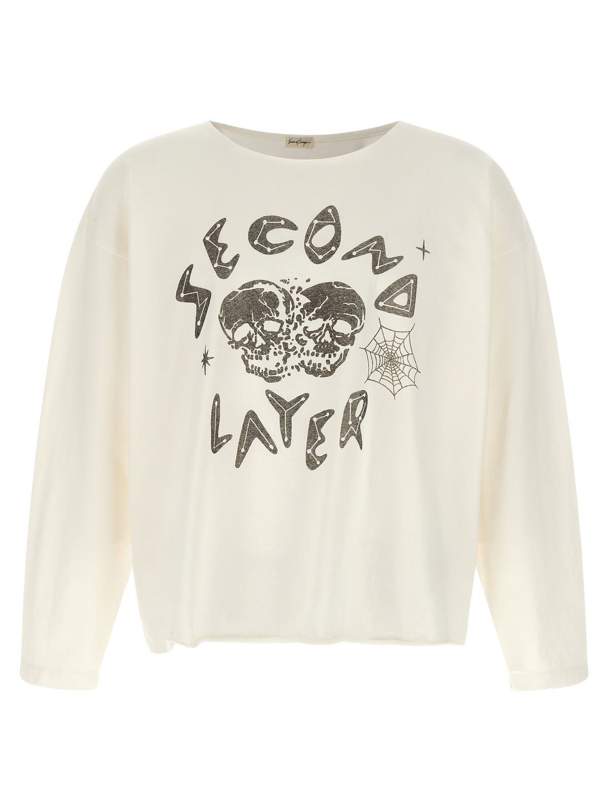 SECOND/LAYER White Cotton Men's T-Shirt