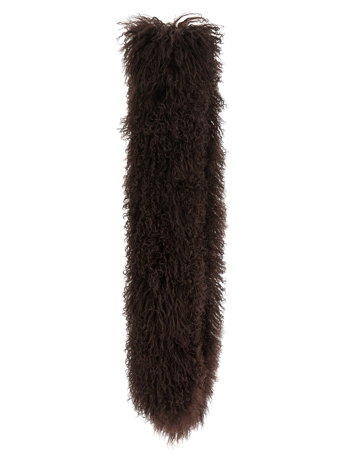 Yves Salomon Brown Lamb Fur Women's Scarf