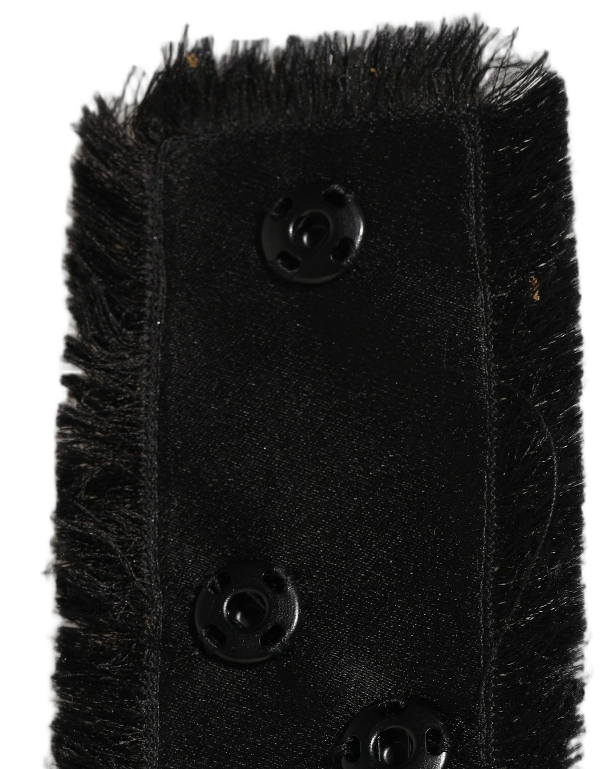 Dolce & Gabbana Black Velvet Wrap Around Tie Cintura Women's Belt