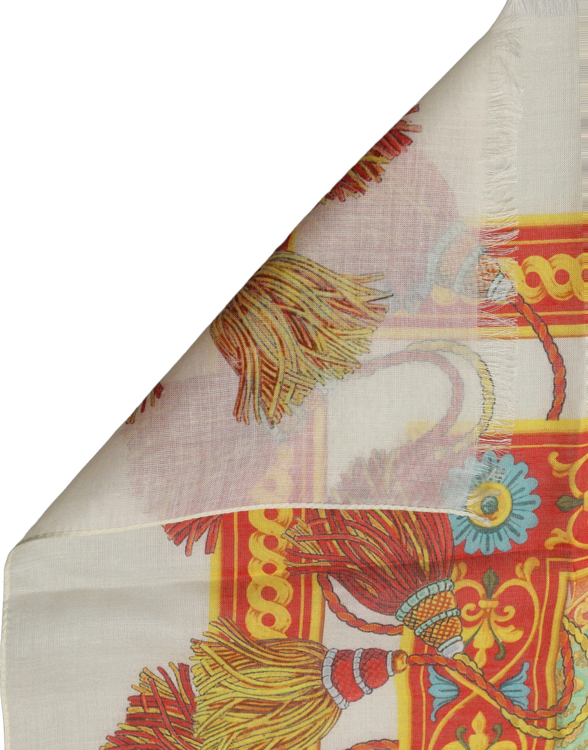 Dolce & Gabbana Multicolor Carretto Print Modal Shawl Women's Scarf (Pre-Owned)
