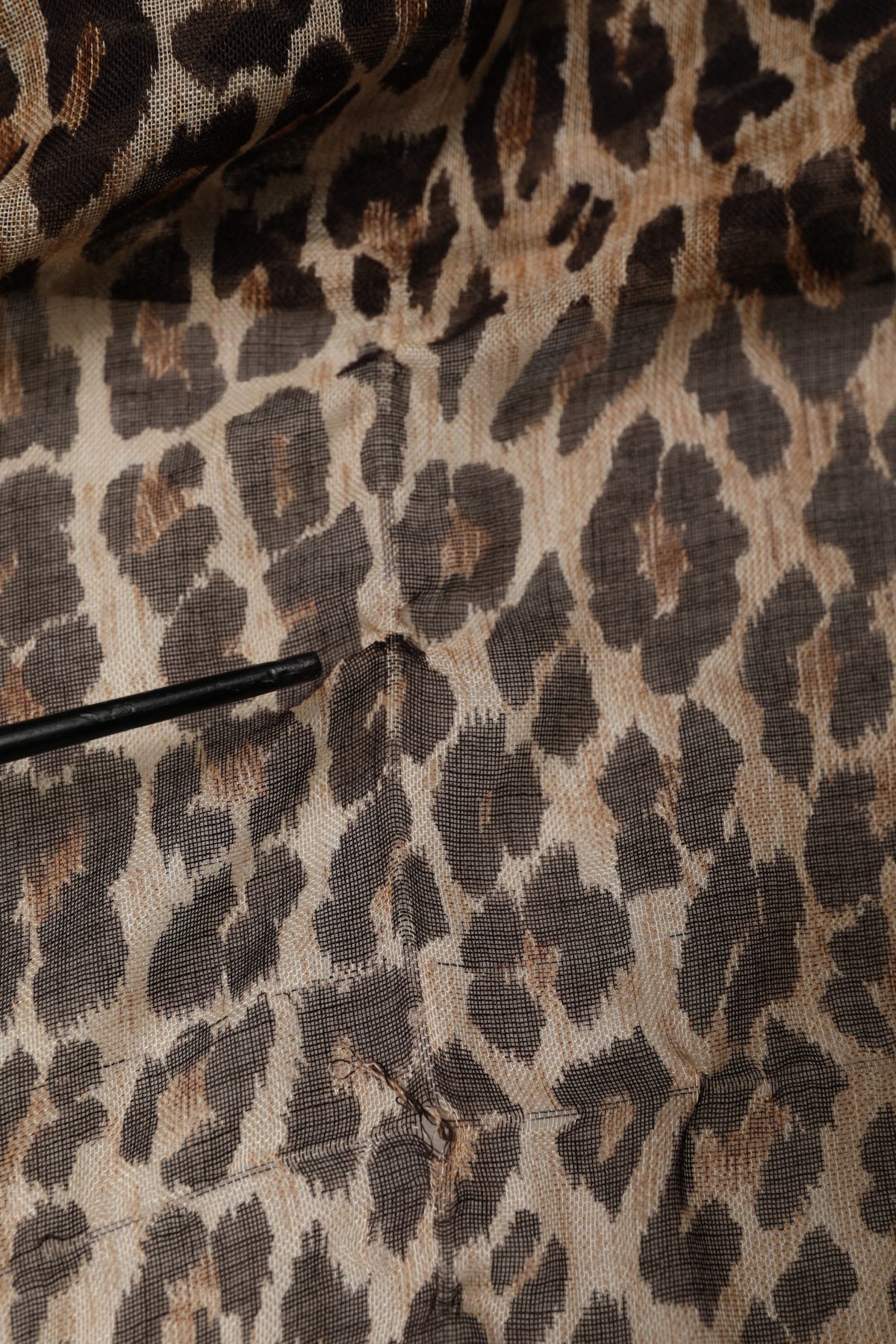Dolce & Gabbana Brown Leopard Cashmere Shawl Stole Women's Scarf (Pre-Owned)