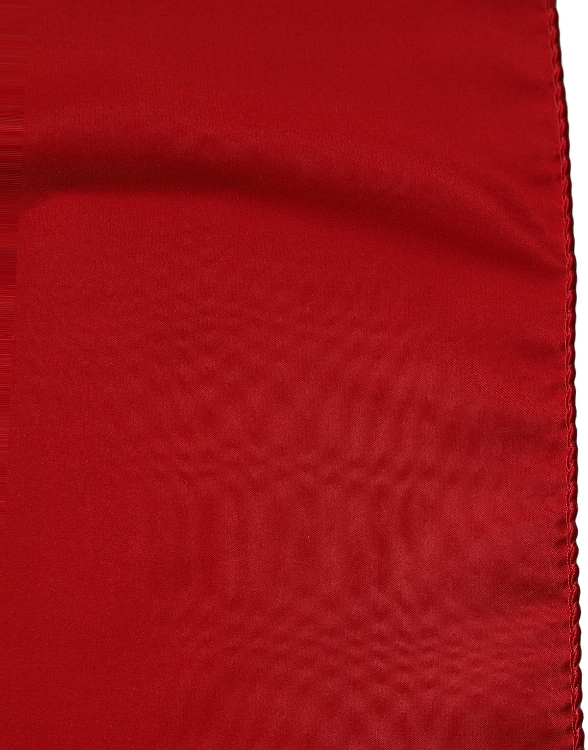 Dolce & Gabbana Red Satin Silk Foulard Handkerchief Women's Scarf