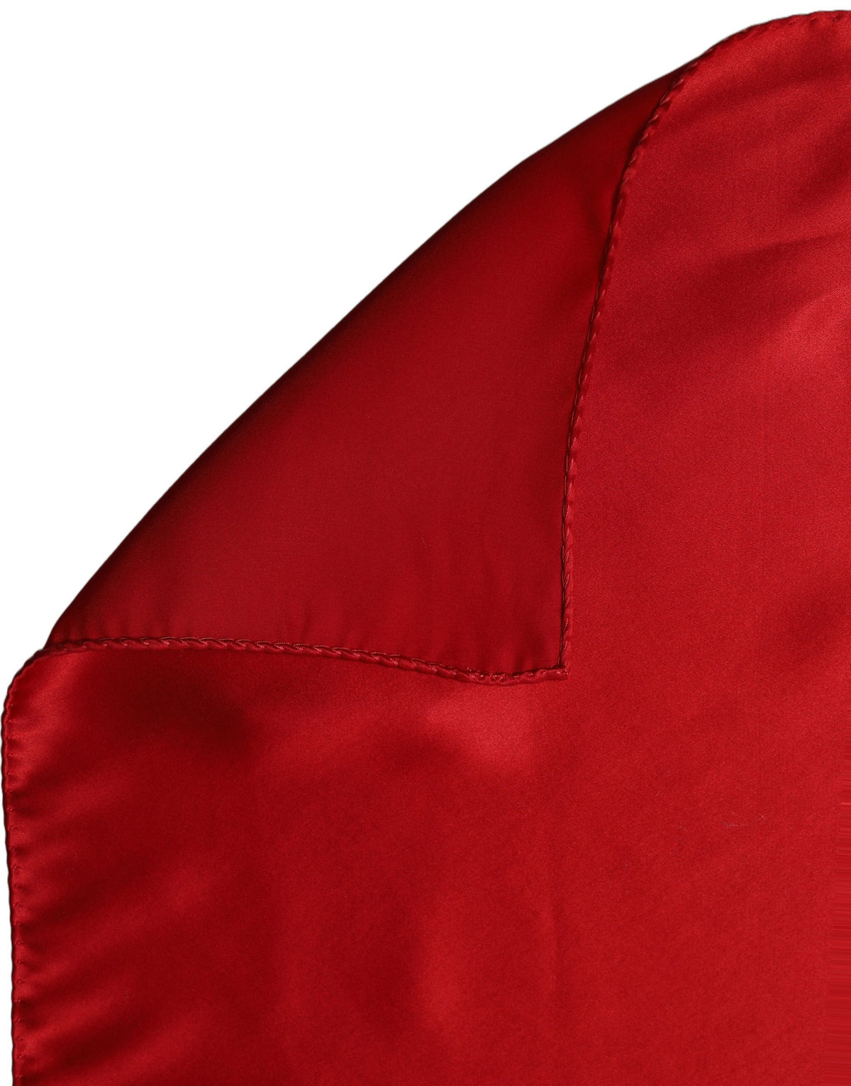 Dolce & Gabbana Red Satin Silk Foulard Handkerchief Women's Scarf