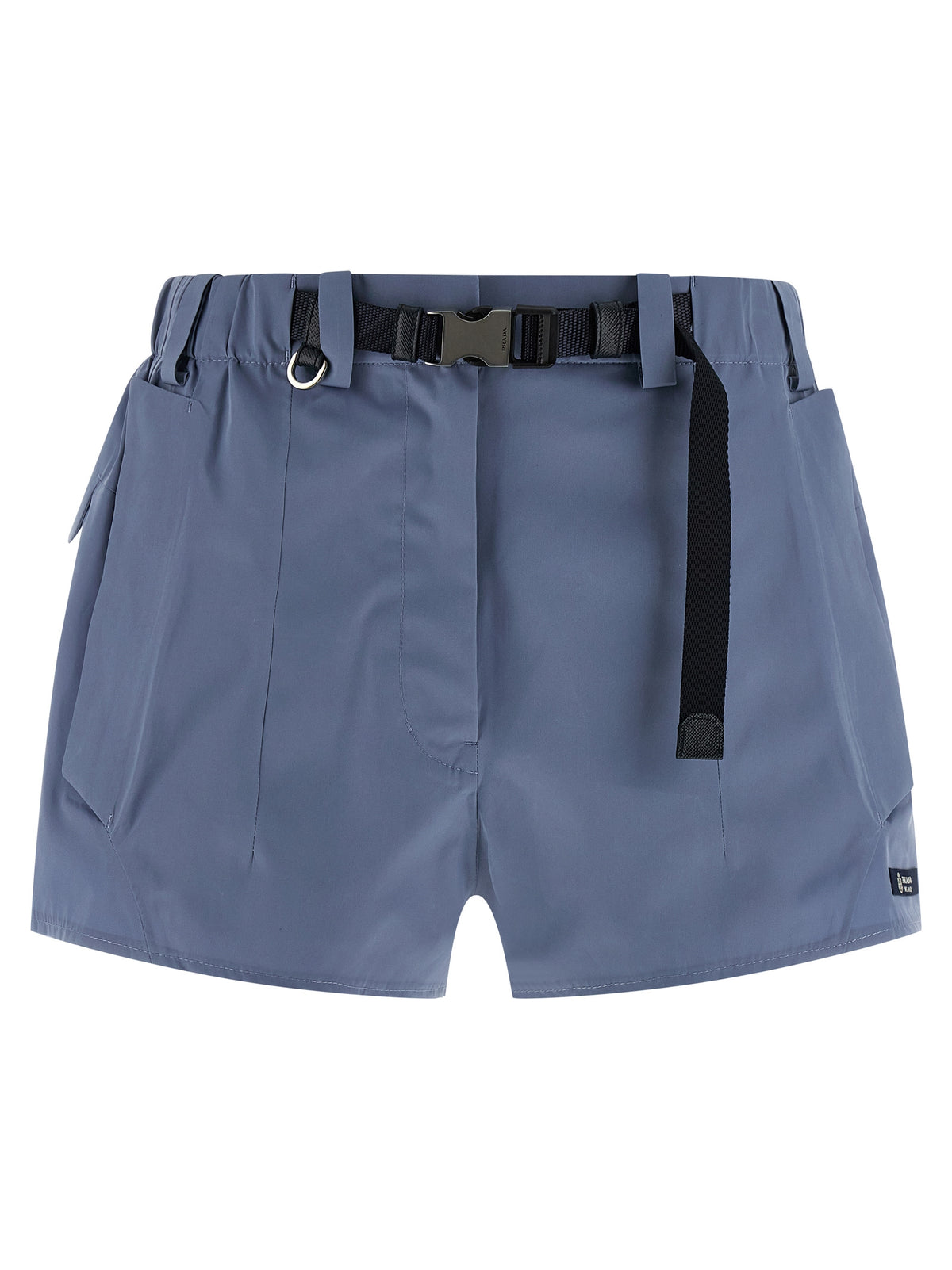 Prada Blue Polyester Bermuda Women's Shorts