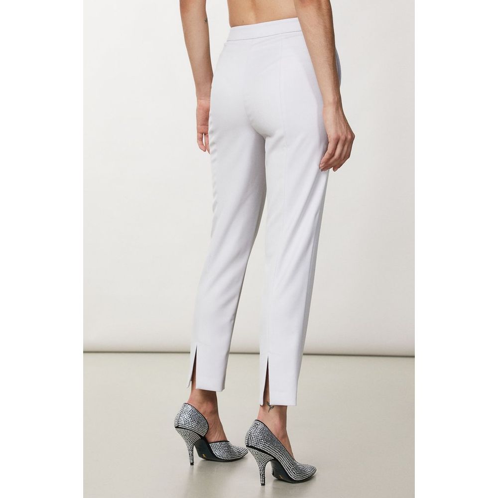 Patrizia Pepe White Polyester Dress Women's Pants