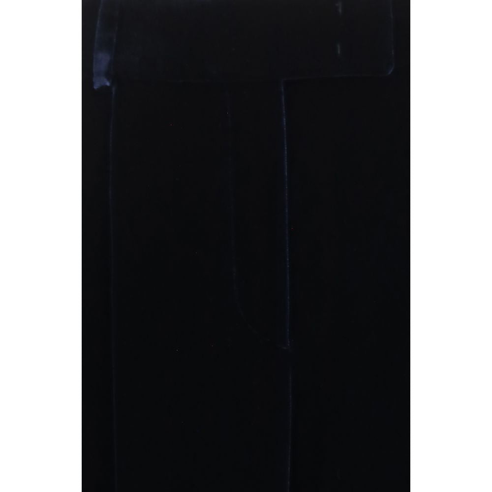 Giorgio Armani Blue Viscose Casual Women's Pants