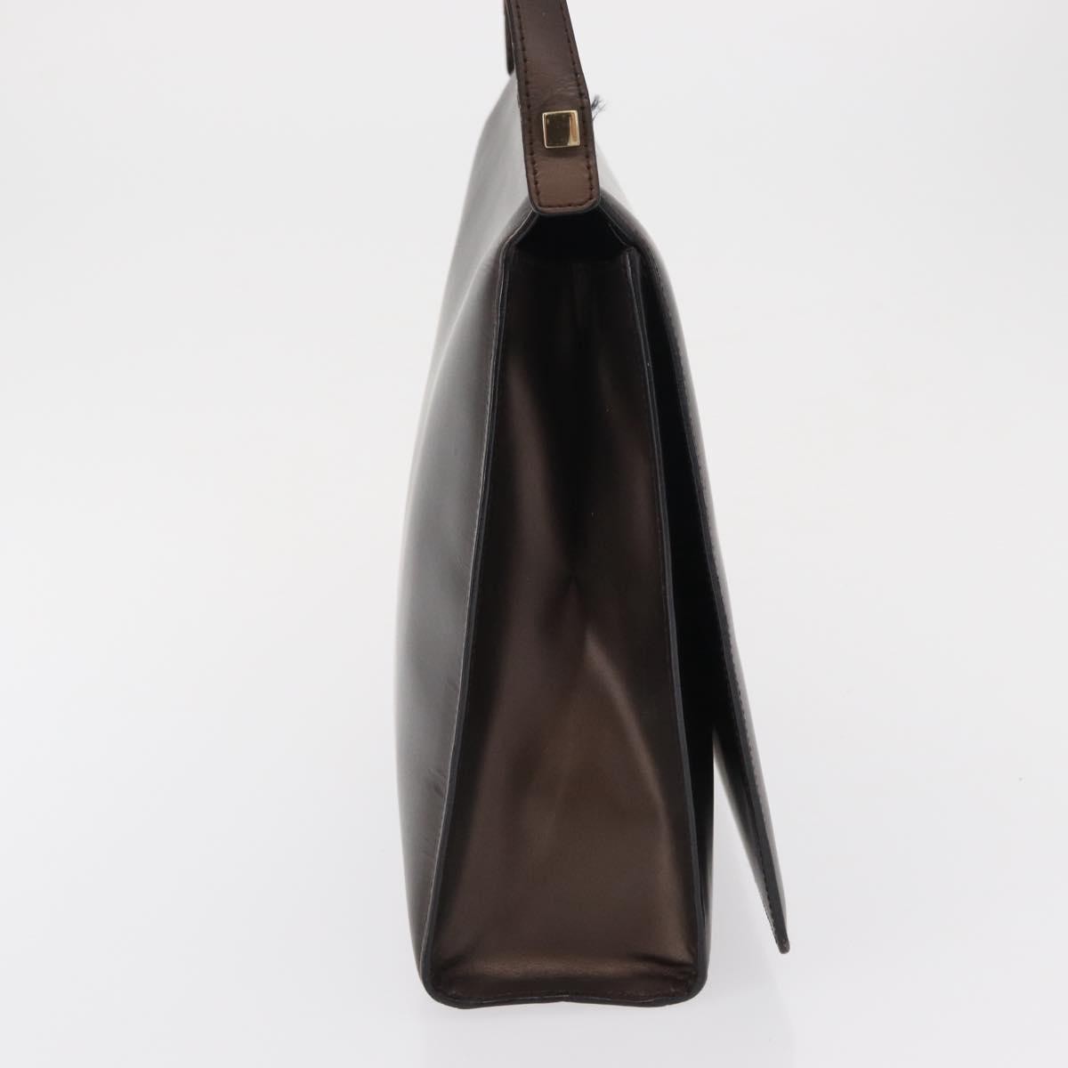 Gucci Vintage Leather Brown Leather Shoulder Bag Bag (Pre-Owned)