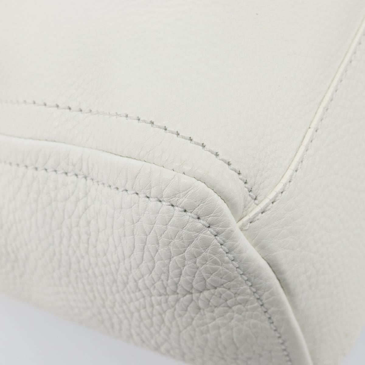 Celine Handbag Leather White Leather Handbag (Pre-Owned)