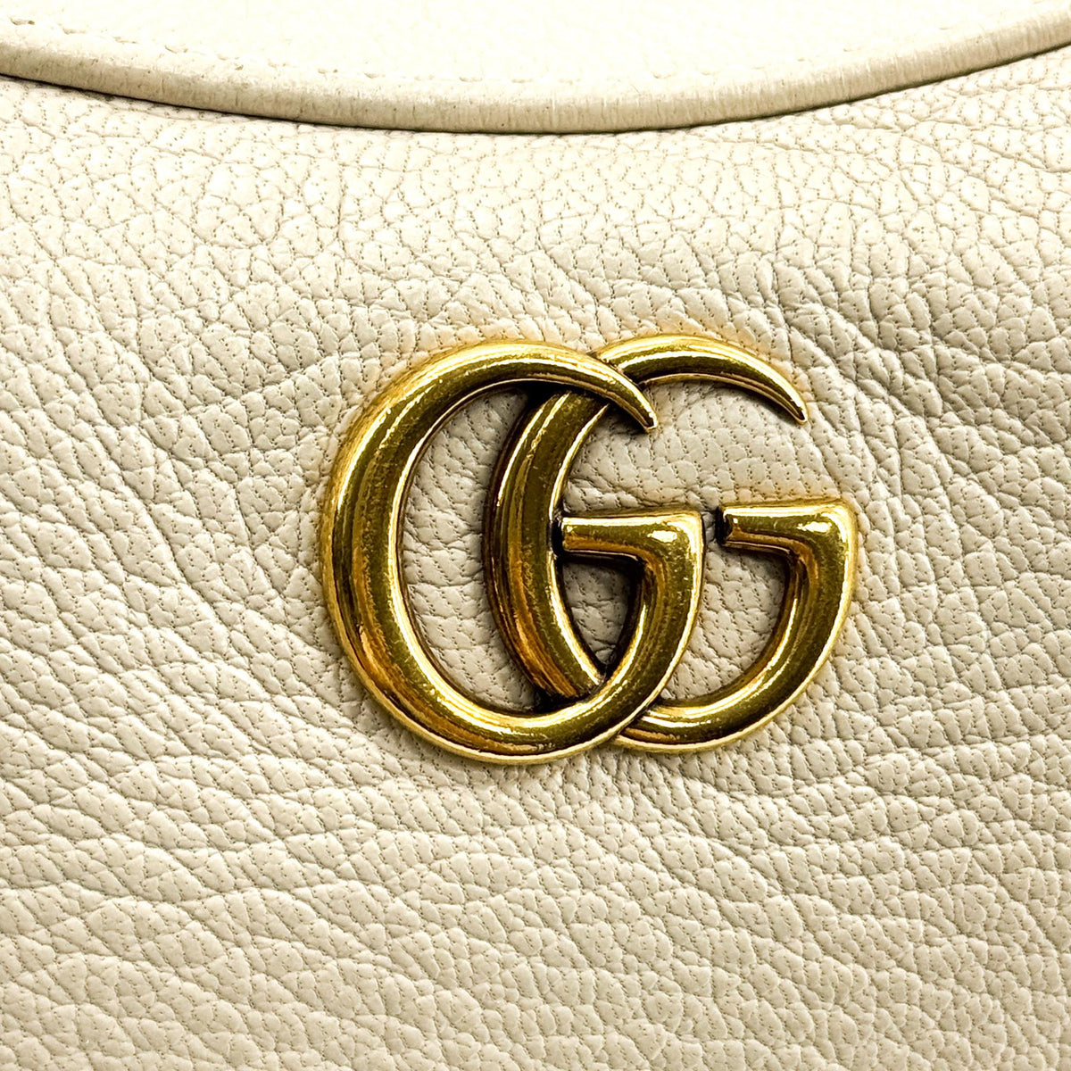 Gucci Aphrodite Leather Beige Leather Shoulder Bag Bag (Pre-Owned)