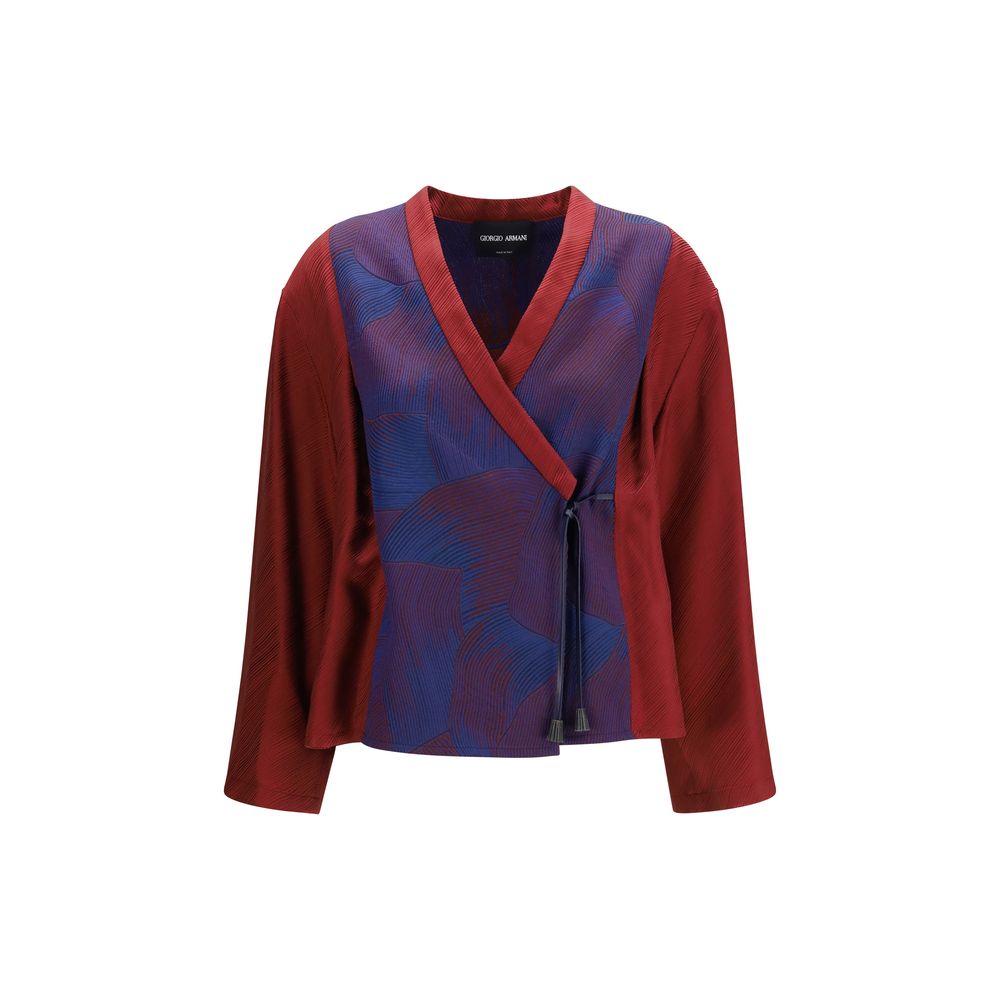 Giorgio Armani Multicolor Polyester Pattern Women's Shirt