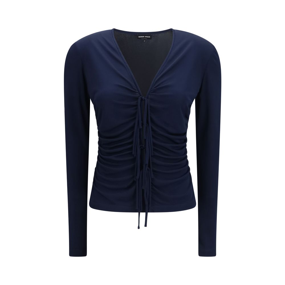 Giorgio Armani Blue Viscose Women's Shirt