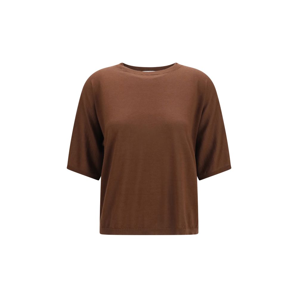 Brunello Cucinelli Brown Cashmere Women's Sweatshirt