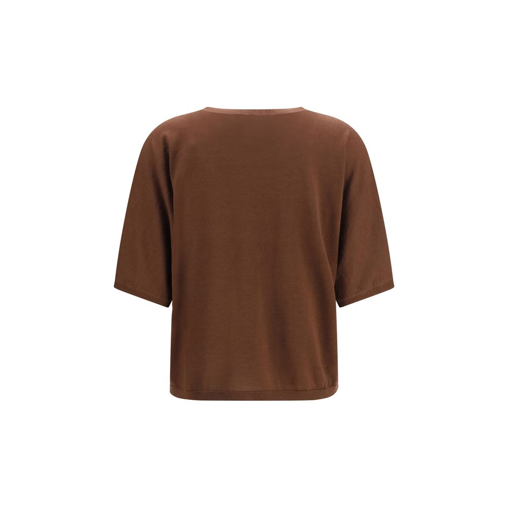 Brunello Cucinelli Brown Cashmere Women's Sweatshirt