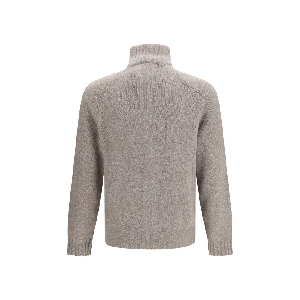 Brunello Cucinelli Gray Wool Oves Aries Men's Cardigan