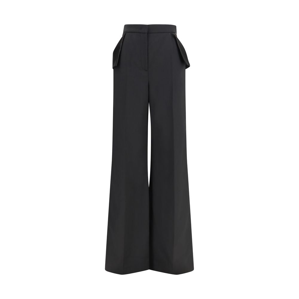 Nissa Black Recycled Polyester Women's Pants