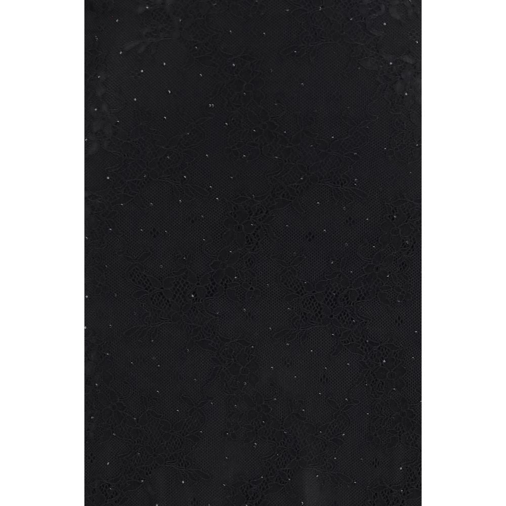 Nissa Black Polyester Cocktail Women's Dress