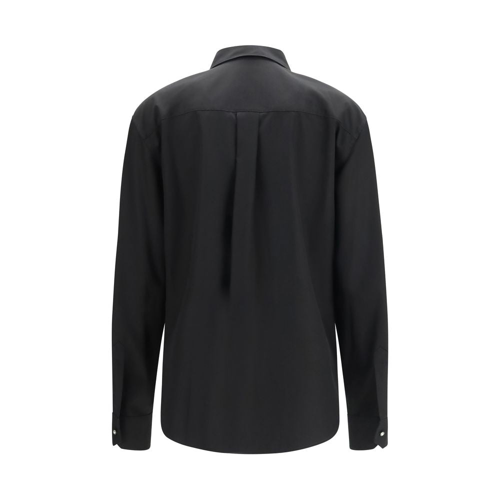 Sara Roka Black Cotton Dress Women's Shirt