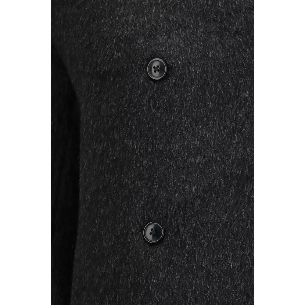 Loulou De Saison Black Alpaca Vicugna Pacos Women's Jacket