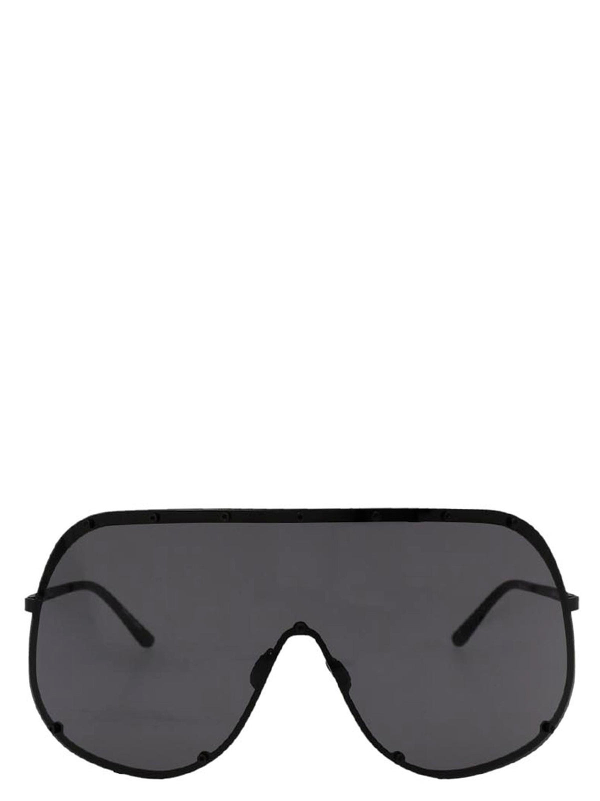 Rick Owens Black Stainless Steel Men's Sunglasses