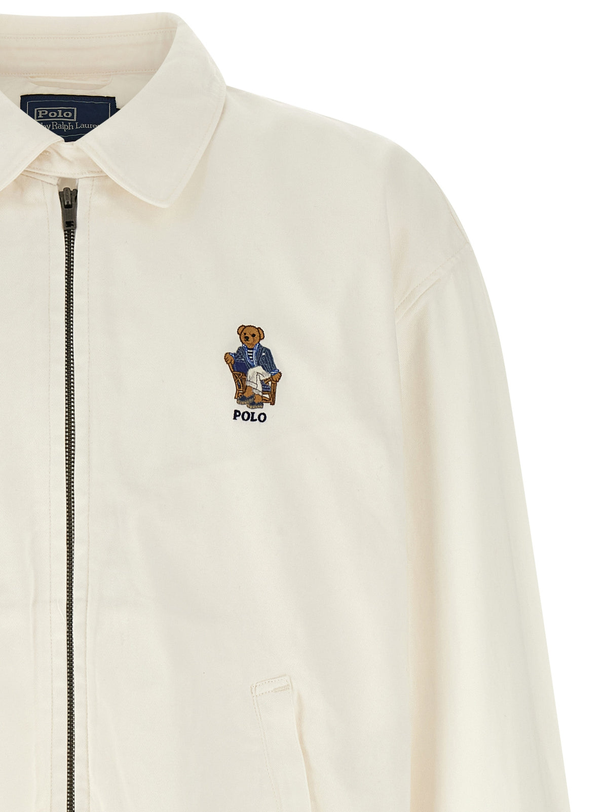 Polo Ralph Lauren White Cotton Full-Length Men's Jacket