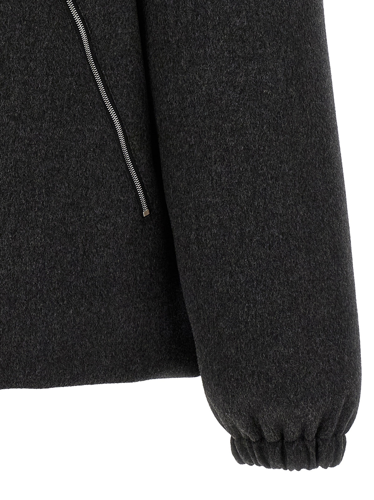 Jil Sander Gray Wool Full-Length Men's Jacket