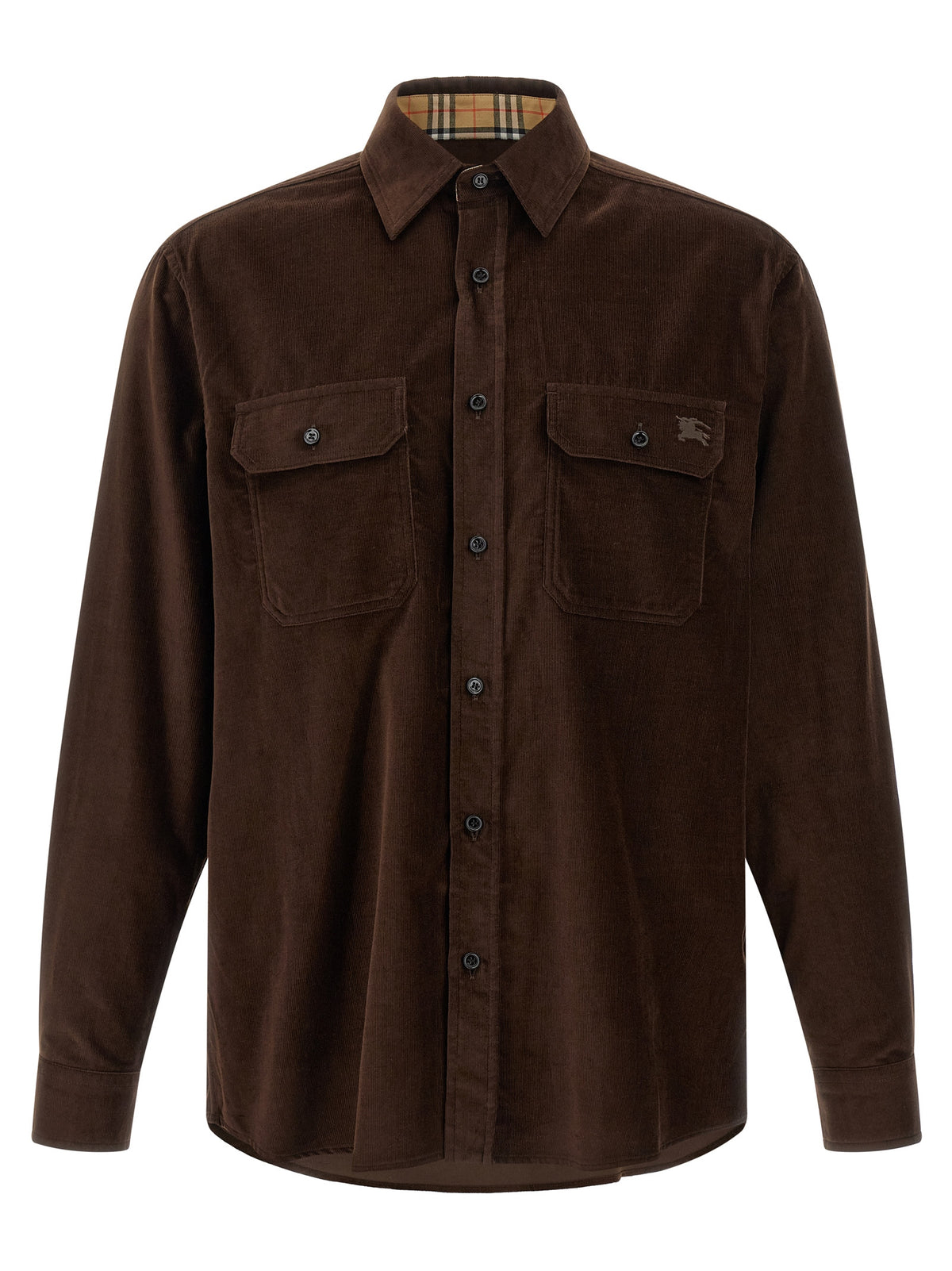 Burberry Brown Cotton Men's Blouse