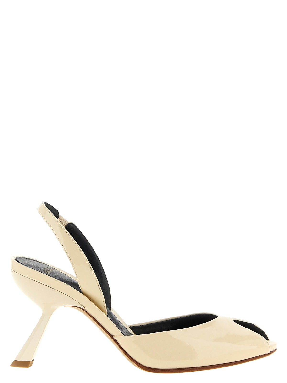 Alexandre Birman White Calfskin Mid Heel Women's Pumps
