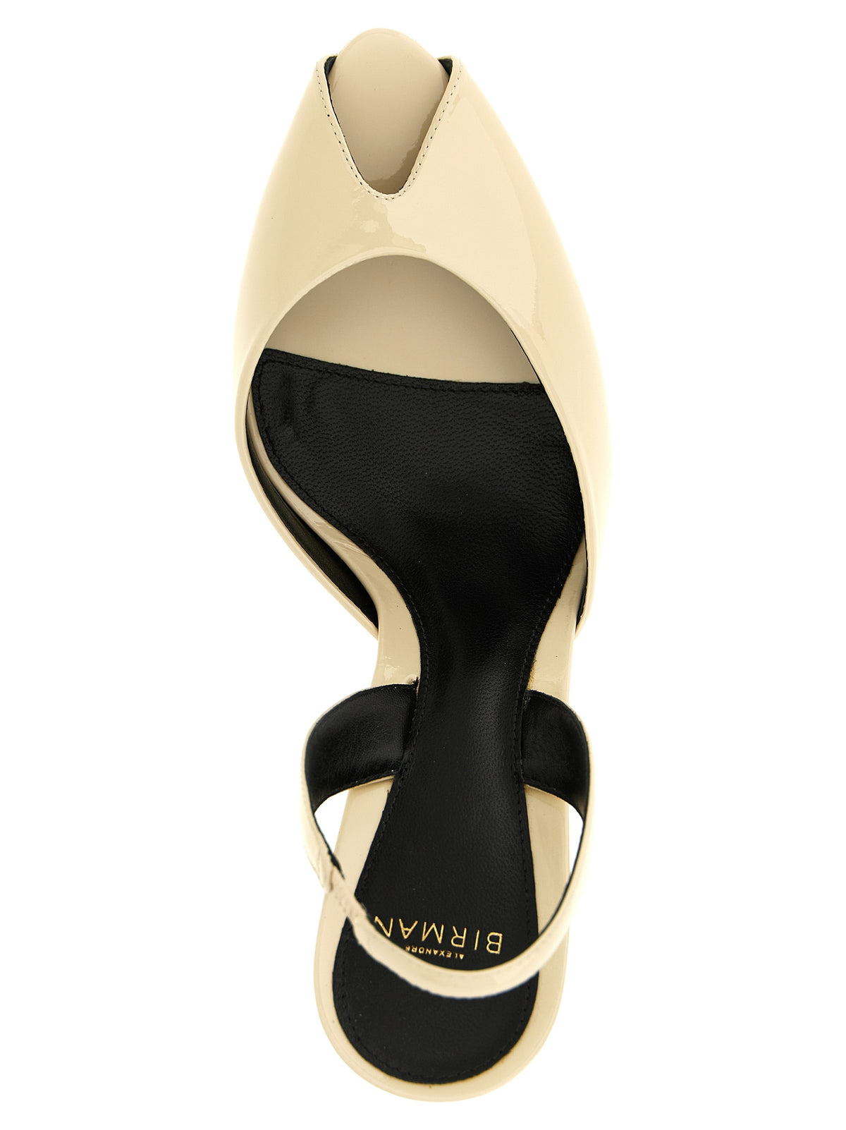 Alexandre Birman White Calfskin Mid Heel Women's Pumps