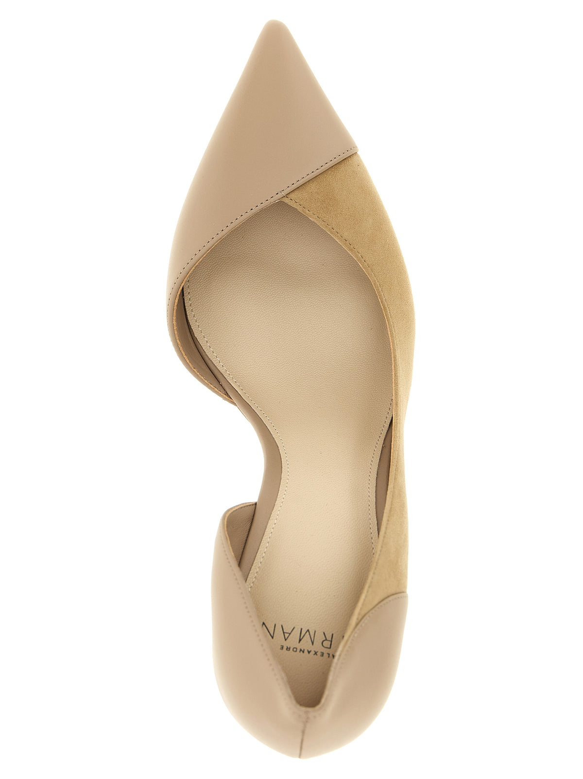 Alexandre Birman Beige Calfskin High Heel Women's Pumps