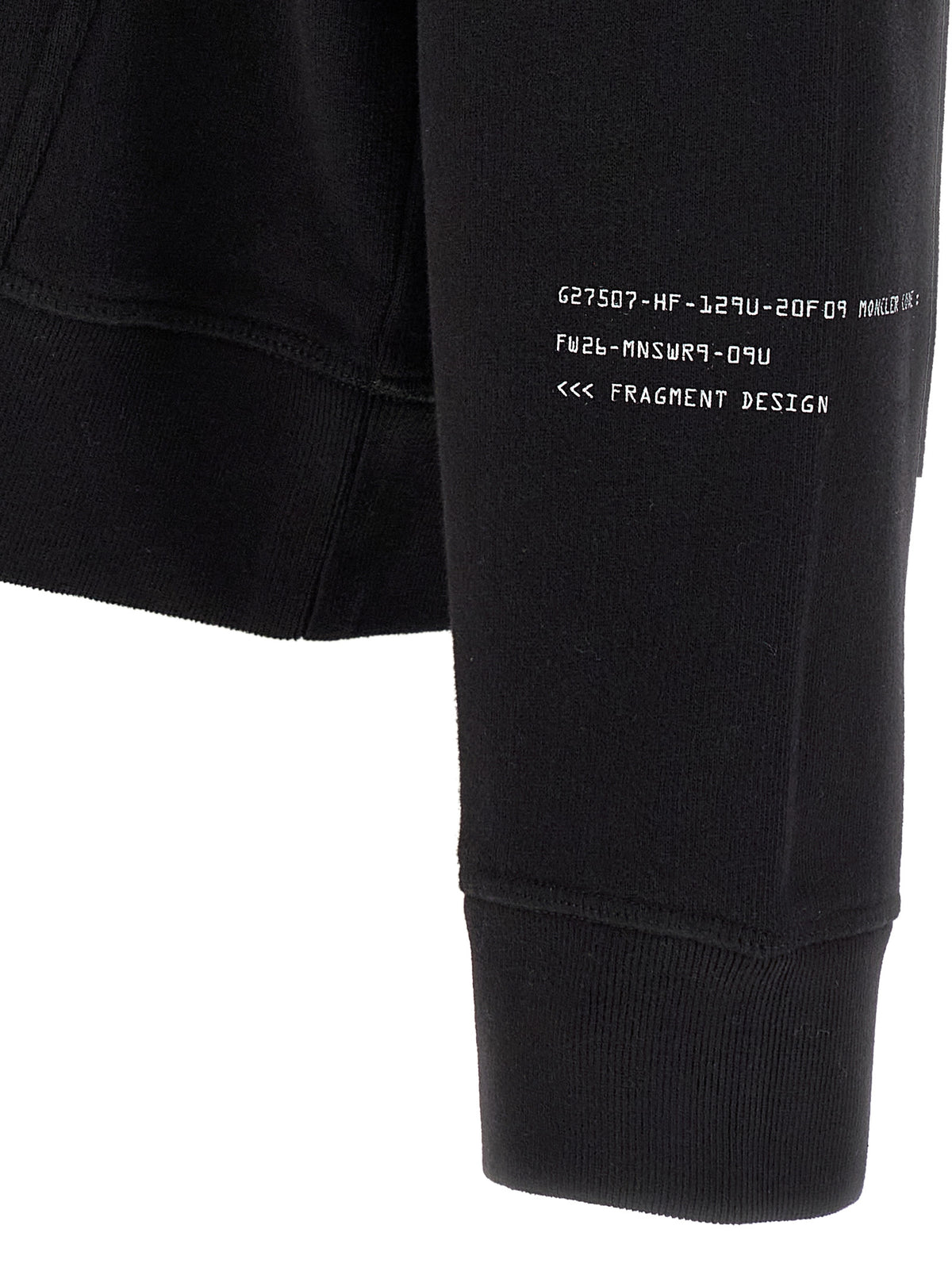 MONCLER GENIUS Black Cotton Men's Sweatshirt