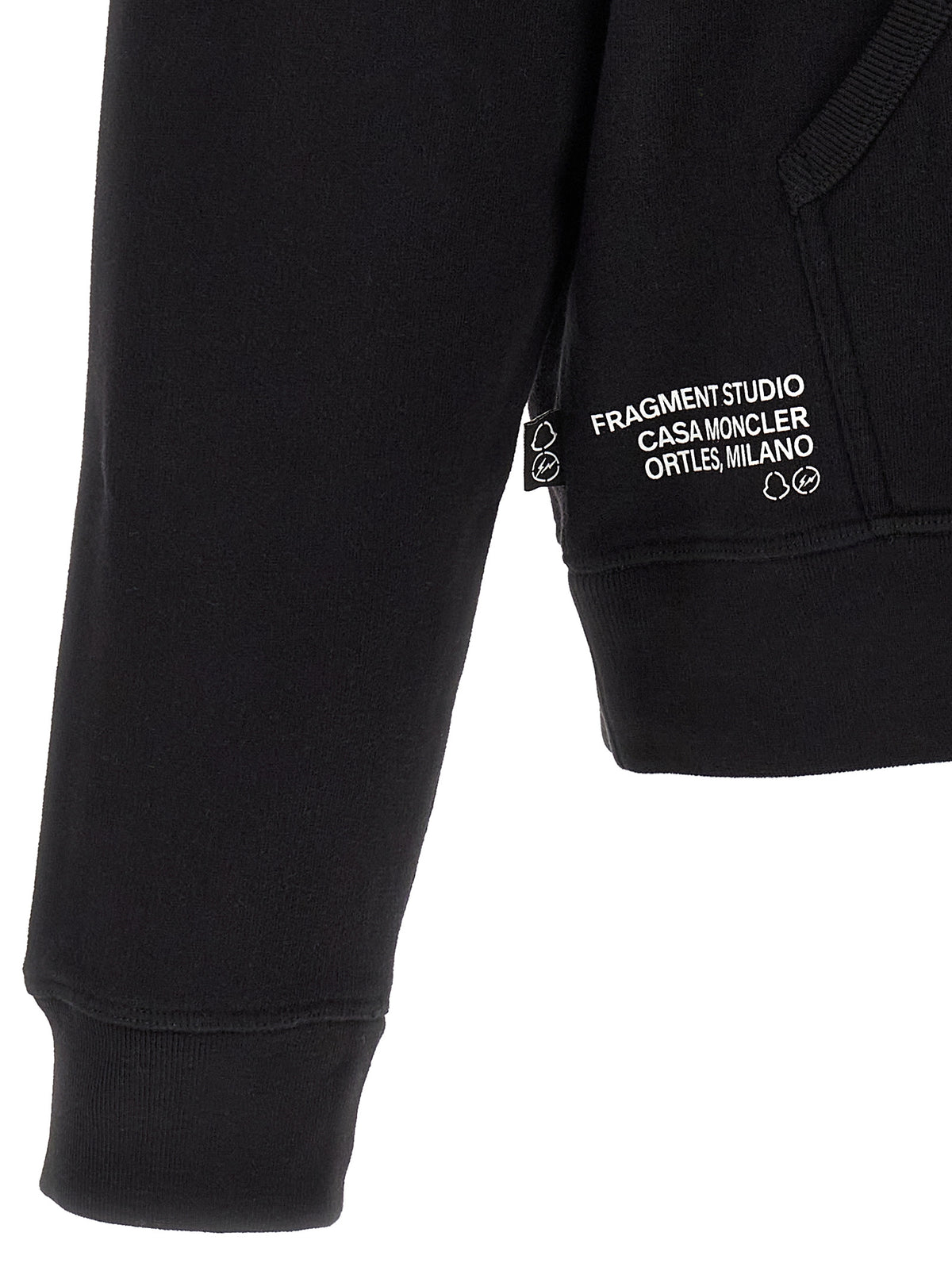MONCLER GENIUS Black Cotton Men's Sweatshirt