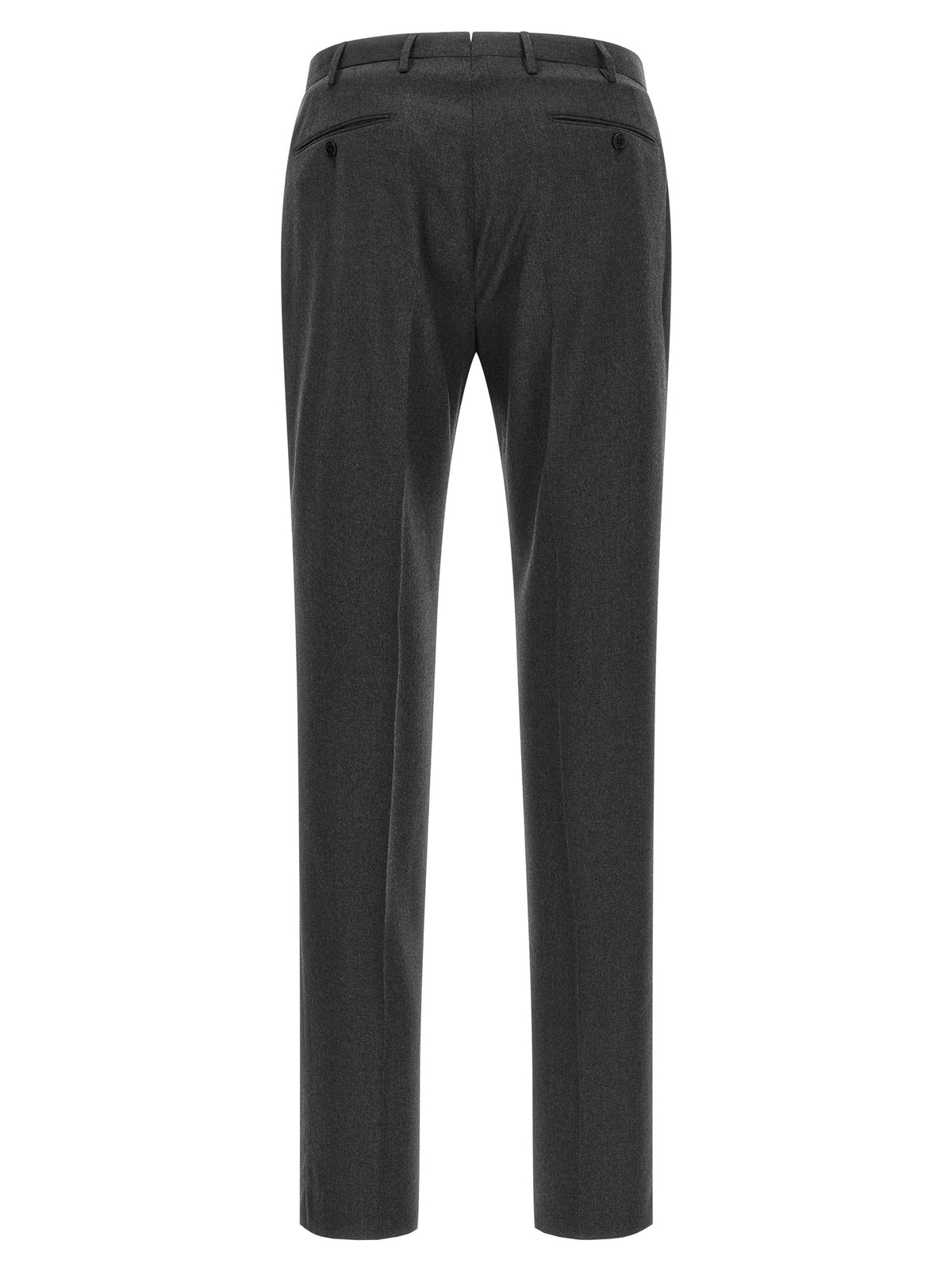 Incotex Gray Virgin Wool Dress Men's Pants