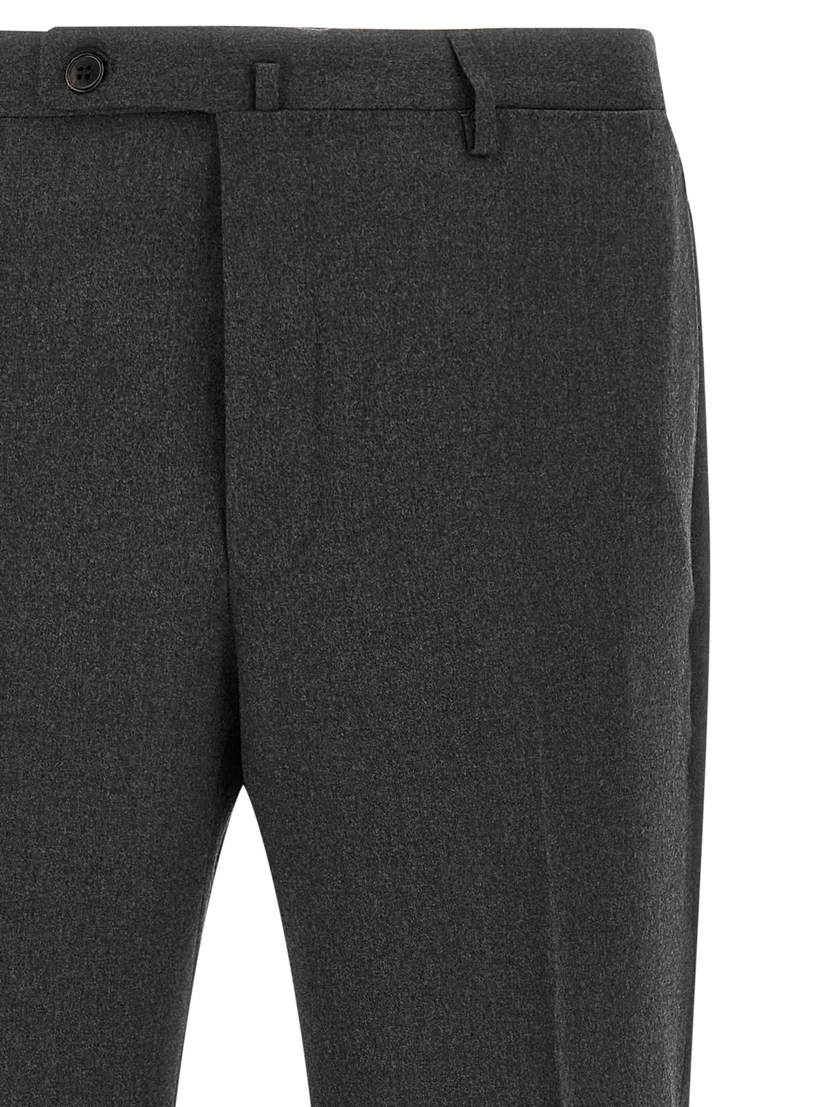 Incotex Gray Virgin Wool Dress Men's Pants