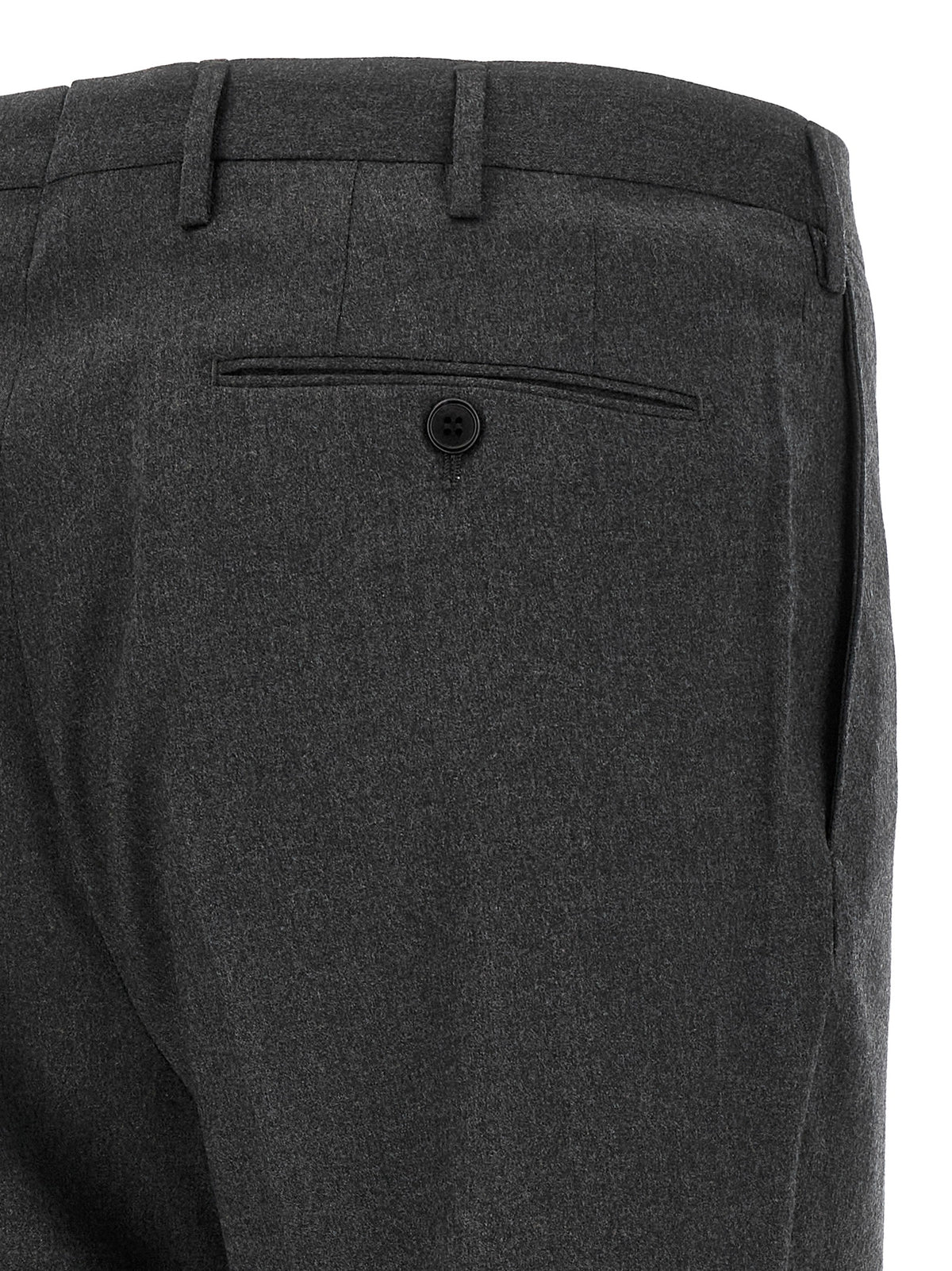 Incotex Gray Virgin Wool Dress Men's Pants