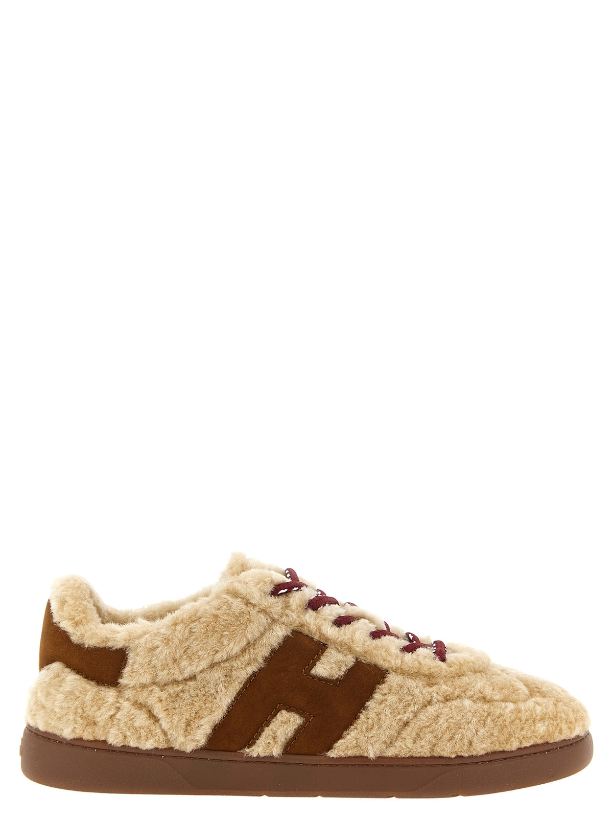 Hogan Beige Goatskin Low Top Women's Sneakers