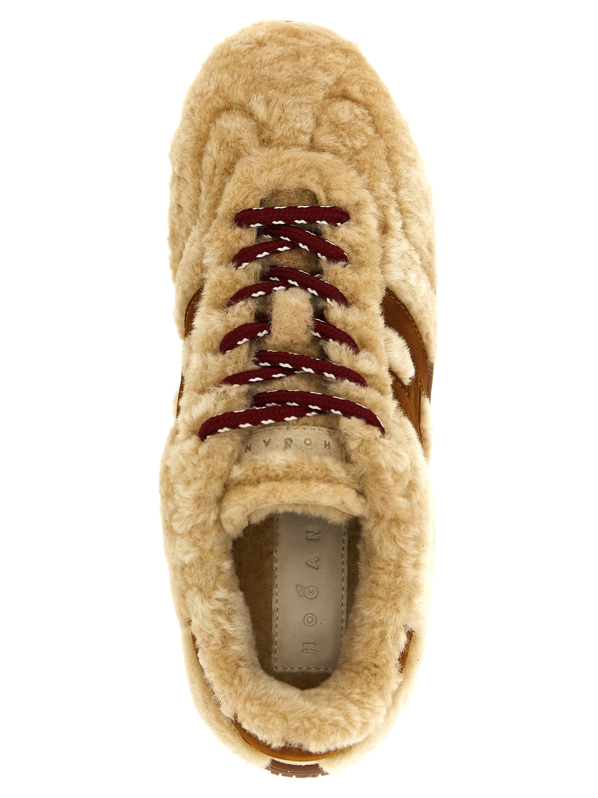 Hogan Beige Goatskin Low Top Women's Sneakers