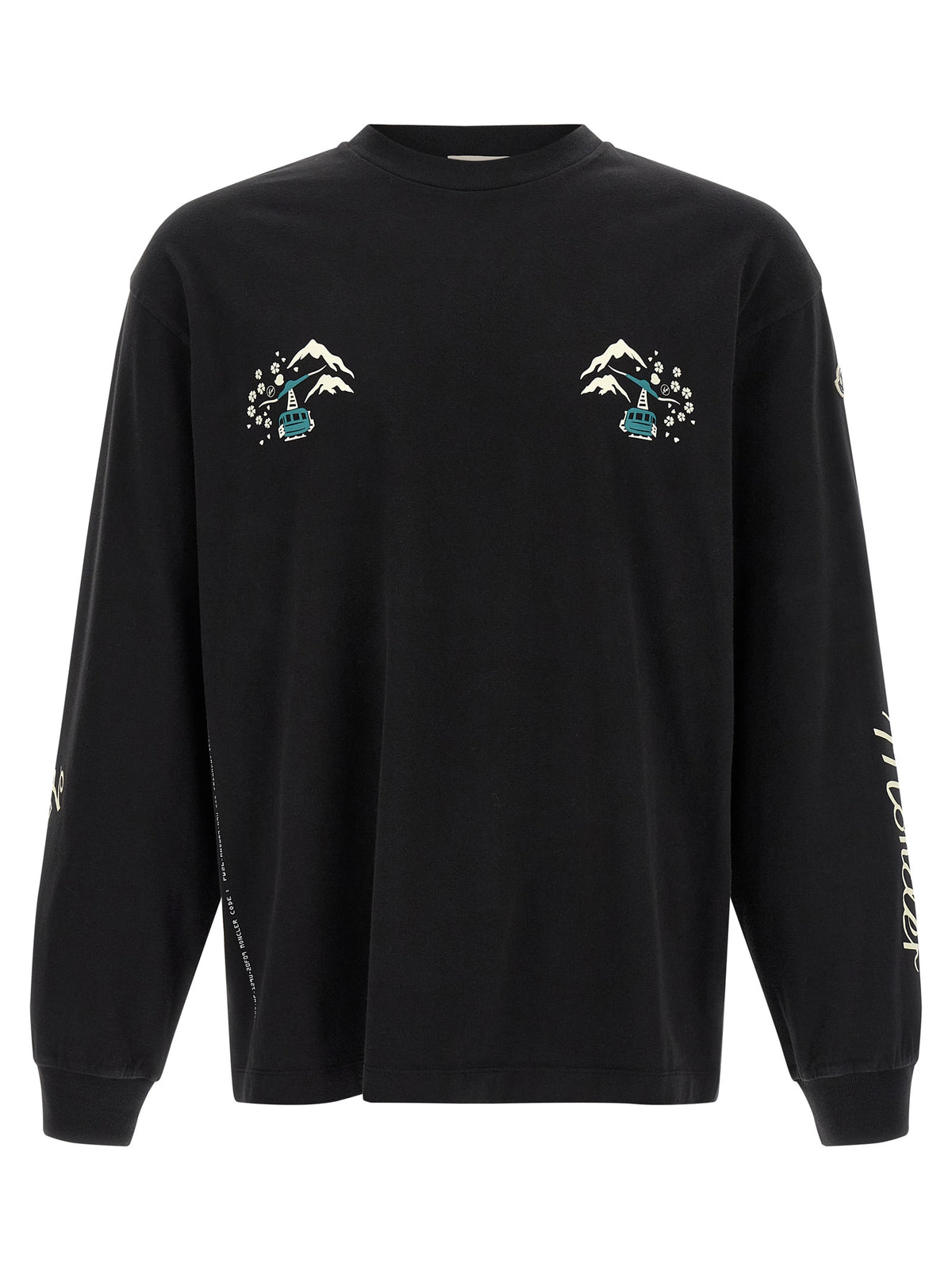 MONCLER GENIUS Black Cotton Men's T-Shirt