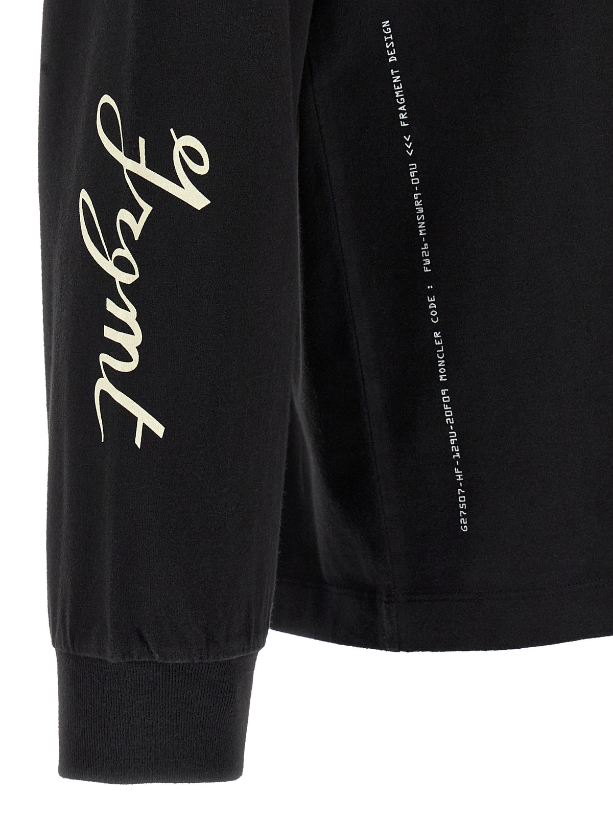 MONCLER GENIUS Black Cotton Men's T-Shirt