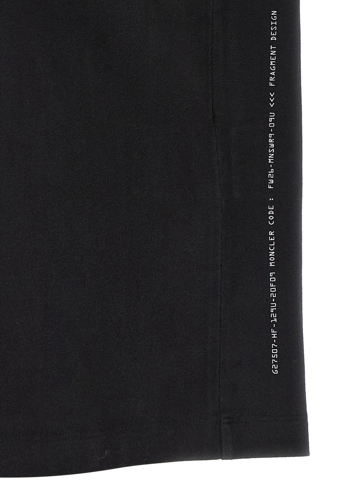 MONCLER GENIUS Black Cotton Men's T-Shirt