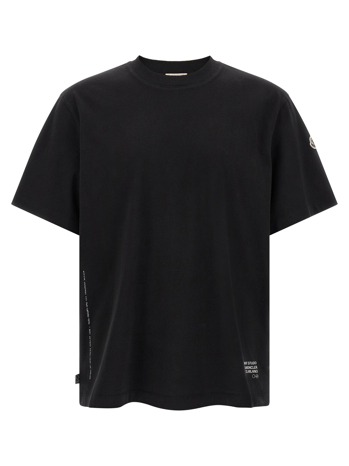 MONCLER GENIUS Black Cotton Men's T-Shirt