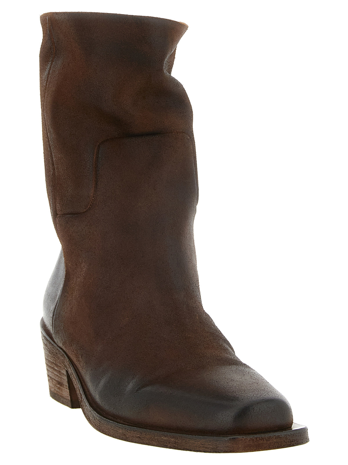 Marsell Brown Calfskin Chelsea Women's Boots
